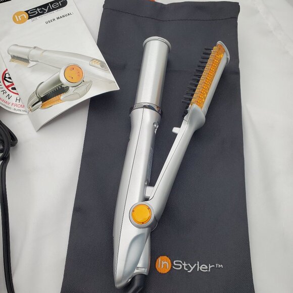 NWT InStyler rotating Iron 3-in-1 styling Straightening, Curling & Volume - Picture 3 of 4